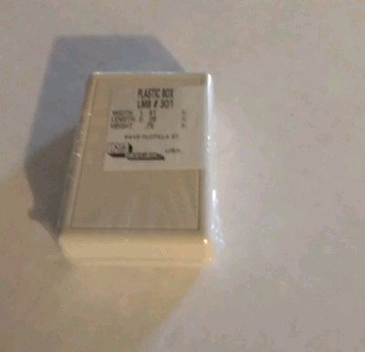 LMB HEEGER  301-ALMOND ELECTRONIC ENCLOSURE/PROJECT BOX  1.61''x2.26''x0.75 ABS...