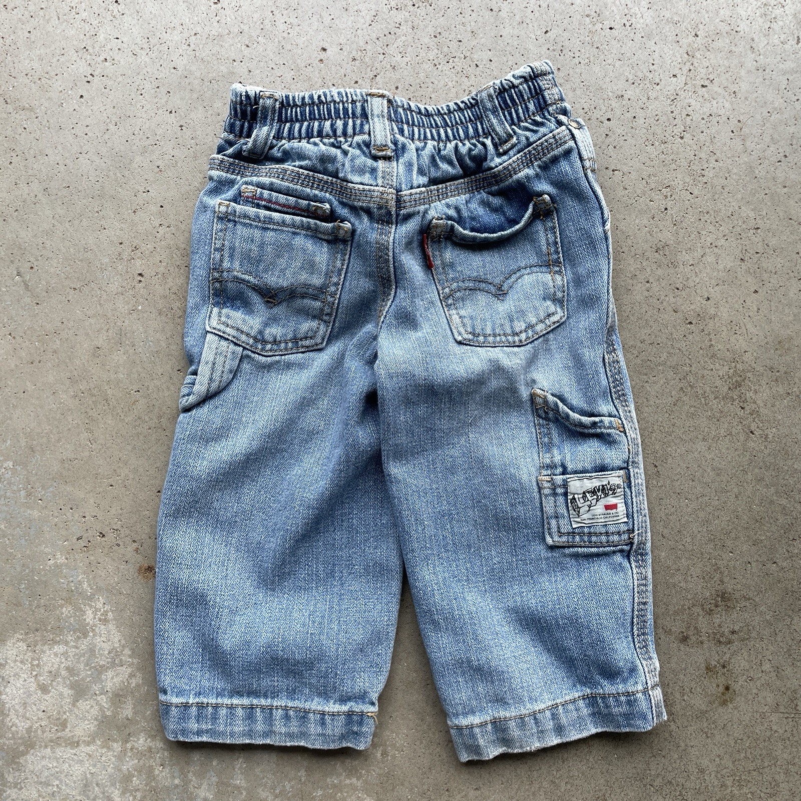Carpenter Pockets Size 18m Denim Blue Wash