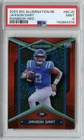 2023 WC Alumination Jaxson Dart RED RAINBOW Rookie #'D 14/15 PSA 9 POP 1 GIANTS