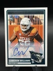 2025 Cameron Williams Panini Score Football RC Auto Eagles Texas Longhorns #66