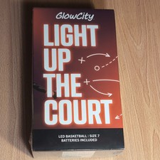 GlowCity Light Up LED Basketball Glow in Dark Official Size 7 - 29.5" NEW/Sealed