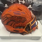 Bo Nix Fully Custom Gem Stone Signed Denver Broncos Mini Helmet — photo 8