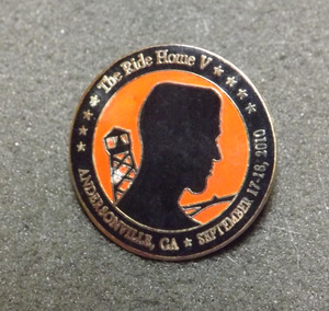 2010 Andersonville Georgia The Ride Home V Lapel  Pin POW/MIA