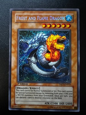 Frost- und Flammendrache TAEV-DE033 Secret Rare 1. Auflage Lightly Played Yugioh