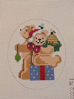 Bears with Presents (KDSXO02) Kooler Designs CBK Needlepoint Canvas