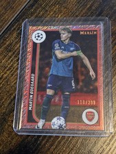 2023-24 Topps Merlin Uefa - Martin Odegaard #14 Rose Gold Shimmer Refractor /299