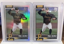 Topps Series One 2026 Paul Skenes Pittsburgh Pirates 2 Card Lot MLB Baseball