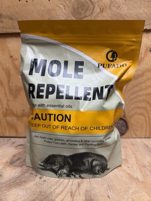 All Natural Repellent Pouches for Moles, Voles, Gophers, Burrowing Animals
