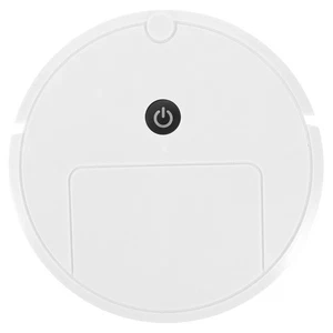 Portable White Robot Mop Cleaner with Slim Design for Thorough Home Cleaning