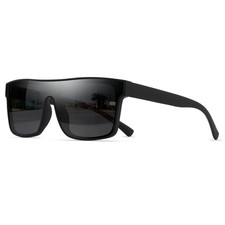 Classic Square Fashion Sports Sunglasses - Patterned Temples, Unisex for Cycling