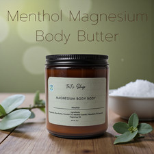 Muscle Relief Menthol Magnesium Butter Cream Topical Lotion Pain Relief Tension