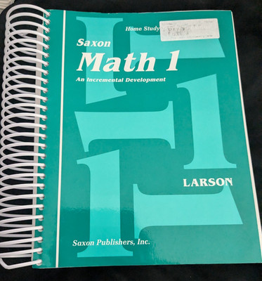 Saxon Math 1 Book Home Study Teachers Edition by Nancy Larson Spiral 1st Grade