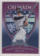 2018 Panini Chronicles Crusade Purple Mojo Prizm 54/99 Giancarlo Stanton #2 2x6