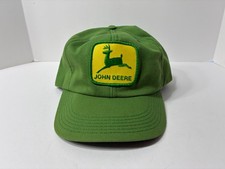 John Deere Hat snapback Tonkin vintage made in usa green faded tractor farm