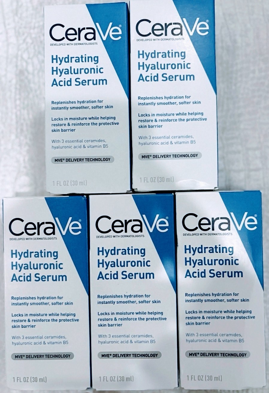 Cerave Hydrating Hyaluronic Acid Serum 5-Pack 1 Fl Oz Each