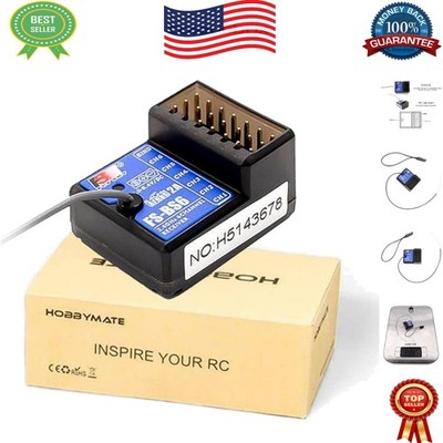 Flysky FS-BS6 6-Channel RC Receiver with Gyro Stabilization for Enhanced Control