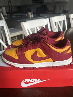 Size 10.5 Mens Nike Dunk Low Midas Gold DD1391-701 with box clean