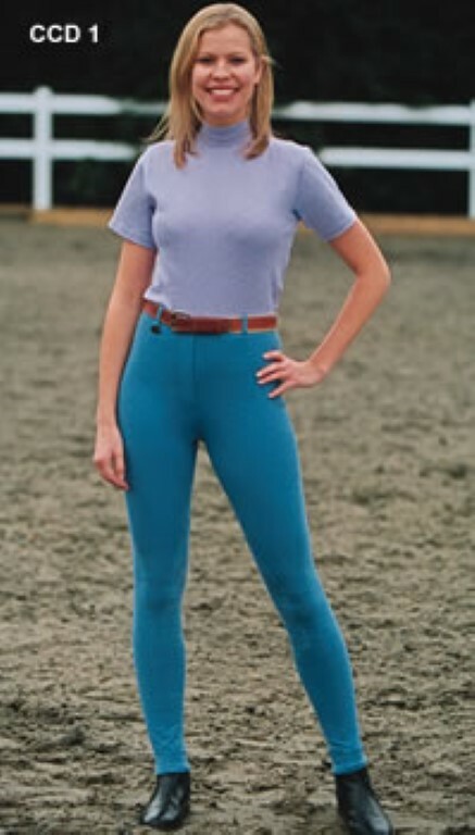 Ladies Horse Riding Jodhpurs Cotton Casuals - Size 24'' - Navy Blue - Equetech