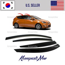 2s Tape Smoke Door Window Visor Deflector Fits For Accent Hatchback 2012-2017