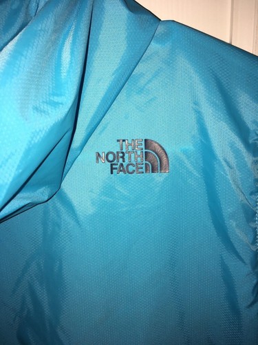 NORTH FACE Rain Wind Jacket Youth M (10/12) Blue Black Water Repellent Full Zip - Picture 12 of 17