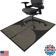 Office Chair Mat for Hardwood Floor Minimalist Art 36"x48" Computer Gaming Ch