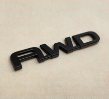 Matte Black Awd Letter Emblem Badge Fit 2020-23 Toyota Highlander Limited Xle Le