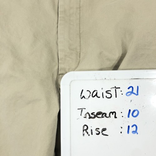 Blue by Pronto Uomo Shorts Men 42 x 10 Tan Beige Khaki Chino Cotton Pockets - Picture 12 of 12