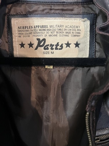 Chaqueta de vinilo para hombre talla M vinilo marrón de colección - Imagen 5 de 15