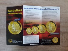 FOLDER Australijskie złote monety 2014 i złote monety księżycowe 2014 - mennica w Perth