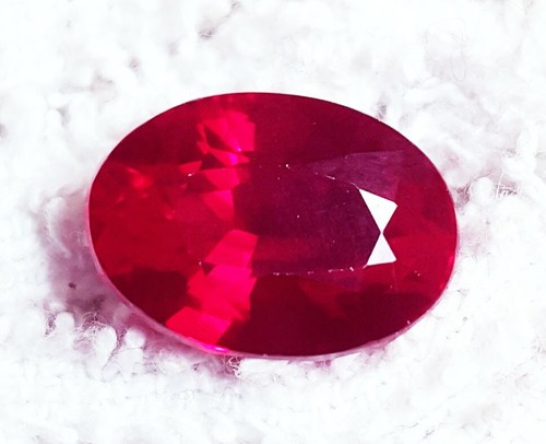 Loose Gemstone Oval Shape Natural Red Ruby 8.00 Ct Certified With Free Gift - Picture 2 of 6
