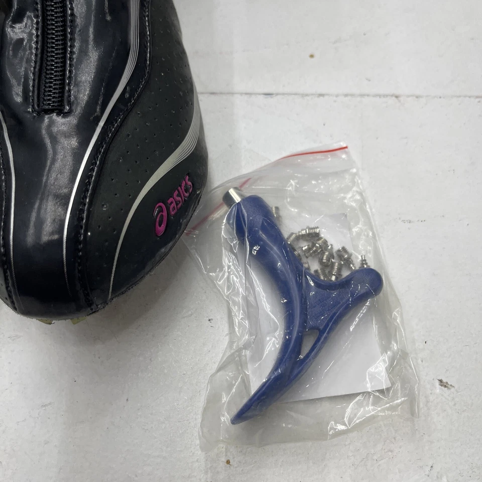 Zapatos Asics Prima Diva Sprint 2 Fucsia Plateados Atletismo Spike para mujer 7’ Foto 3 de 4