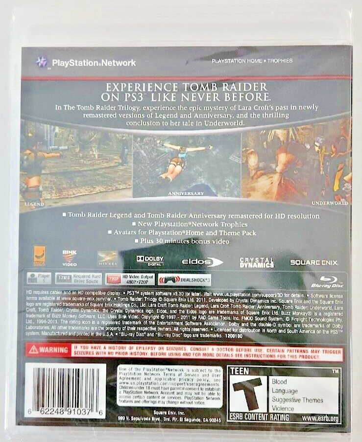Tomb Raider: Trilogy PS3 Brand New Game (2011 Action/Adventure) - Image 3 of 3