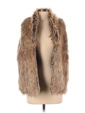 Grace & Lace Women Brown Faux Fur Jacket S