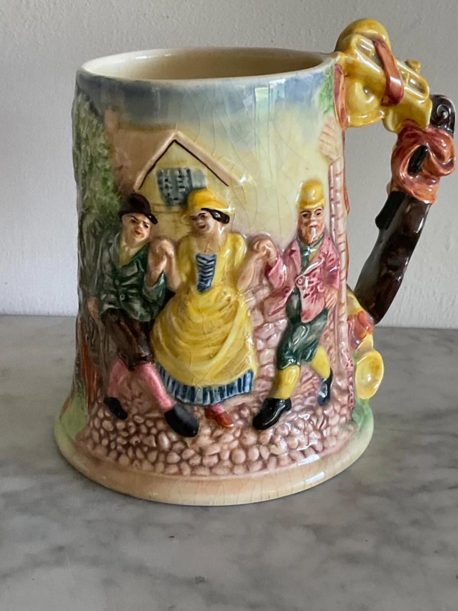 ROYAL WINTON Floral Dance MUSICAL Tankard Jug Working HandPainted Art Deco 1930s