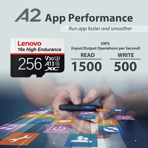 Micro SDHC SDXC Memory Card 128GB 256GB 1TB 2TB Class 10 High Speed Free Adapter - Zdjęcie 7 z 18