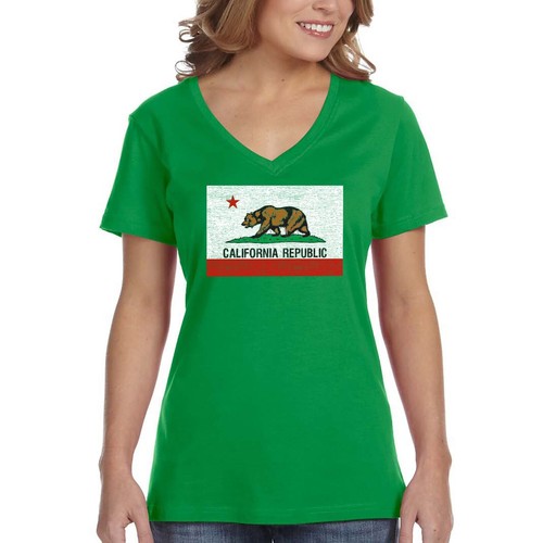 California Republic State T-Shirt Vintage Flag Bear West Side Cali Tshirt - Picture 6 of 10
