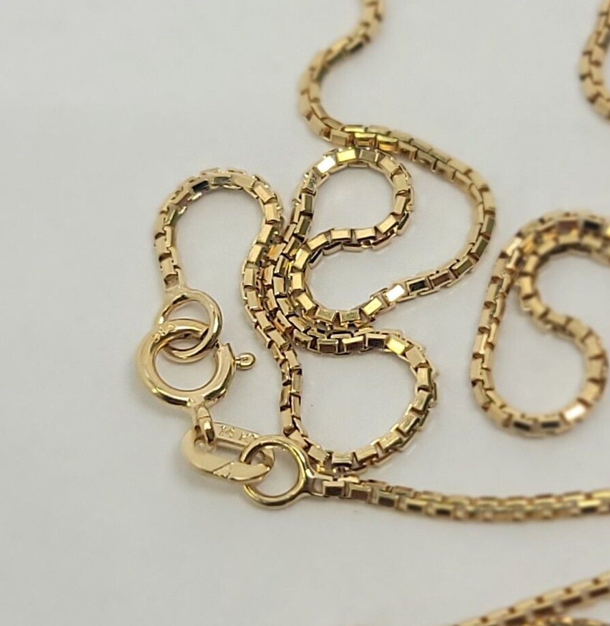14k Yellow Gold Fill Box Chain 1.5mm