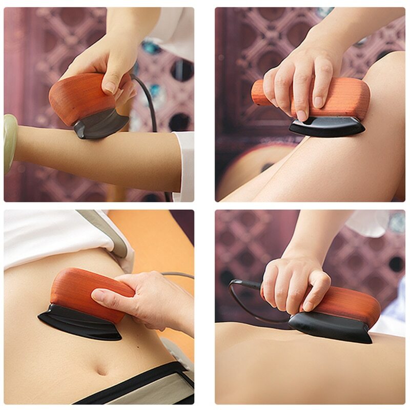 Energy Stone Electric Gua sha Massager Relax Pain Relief Heating Anti Cellulite Cena specjalna GORĄCA