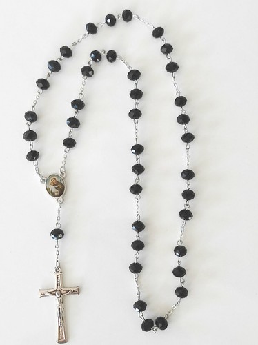 St. Anthony’s Rosary Rosaries Beads Chaplet Our Lady CRYSTAL Anthony medals - Picture 8 of 10