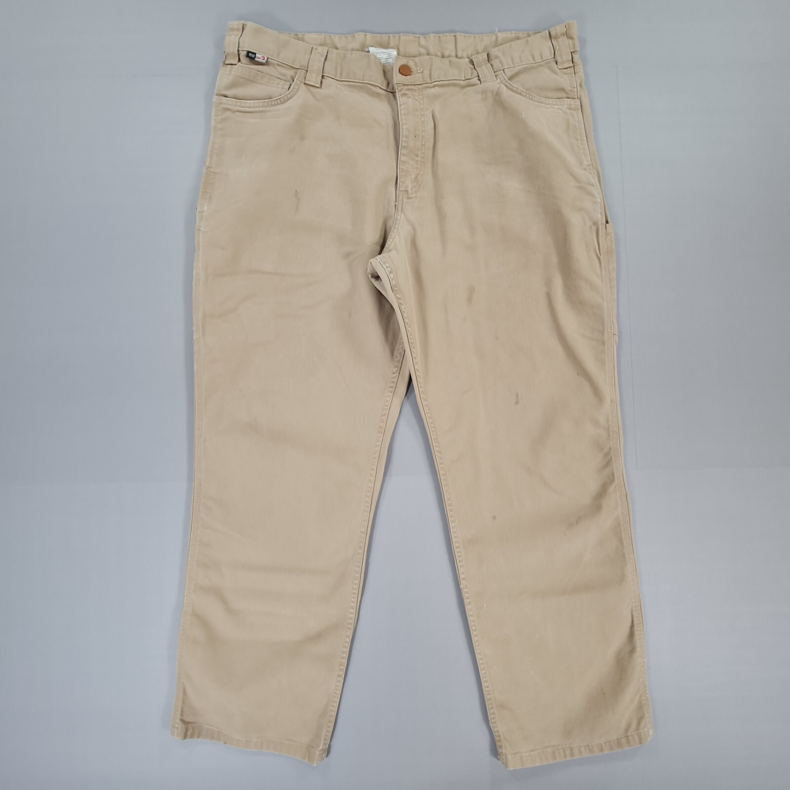 Carhartt Men's Beige W42 L30 Flame-Resistant Carpenter Pants 104204 DKH