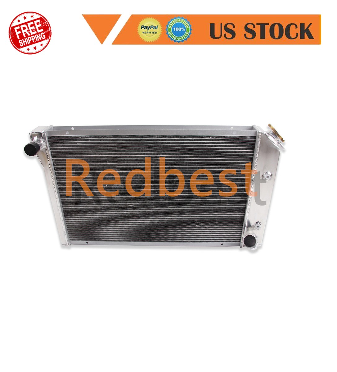 3-Row Aluminum Radiator + Shroud + Fan – Fits 1977-1982 Chevy Corvette V8 5.0/5.7L