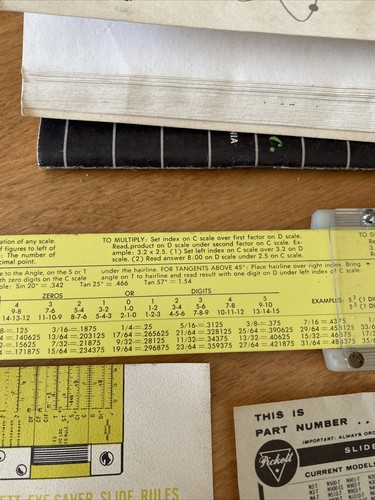 Pickett Slide Rule N902-ES Simplex Trig 12" All Metal Display Made In USA Manual - Picture 8 of 20