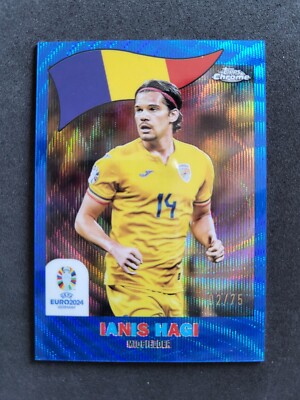 2024 Topps Chrome UEFA EURO, Ianis Hagi, 1960 /75, Romania, TC-12