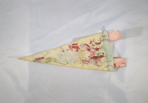 Vintage OGLEBAY Felt Pennant West Virginia Souvenir Flag 8.5" Wild Animals - Bild 7 von 10