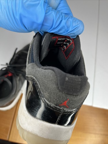 Nike Boys Air Jordan 11 505835-001 Black Basketball Shoes Sneakers Size 3Y - Picture 15 of 17