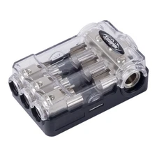 AGU FUSE PLATINUM DISTRIBUTION BLOCK (3) 2/4 GA IN THREE 4/8 GAUGE AWG OUT 12V