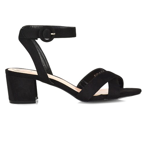 Zapatos de noche con hebilla al tobillo y hebilla de punta abierta para mujer talla 3-8 - Imagen 31 de 59