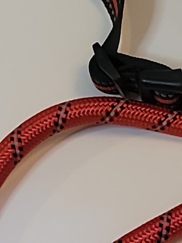 tobeDRI No Pull Dog Harness Reflective Oxford w/5ft Leash MEDIUM Black/Red - Picture 22 of 24