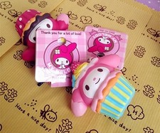 1 pc MY MELODY PINK strawberry CUPCAKE Squishy Charms Cellphone Straps with TAG