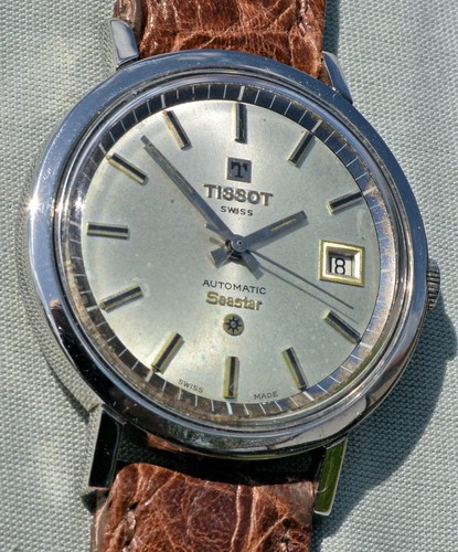 RARISSIMO TISSOT Seastar JUMBO d'epoca anni '60 automatico acciaio diam. 37  mm. | eBay